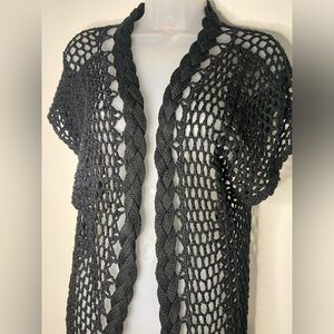 Gibson Latimer Crochet Swim Coverup or Cardigan Size Small NWOT!